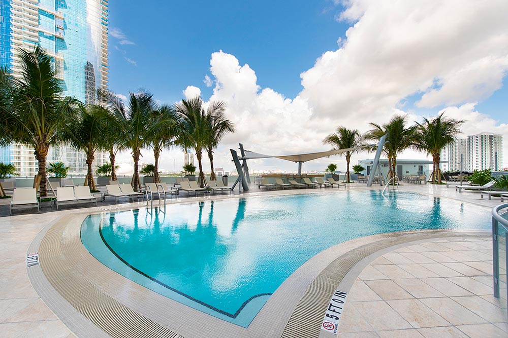 Pool View at 900 Biscayne